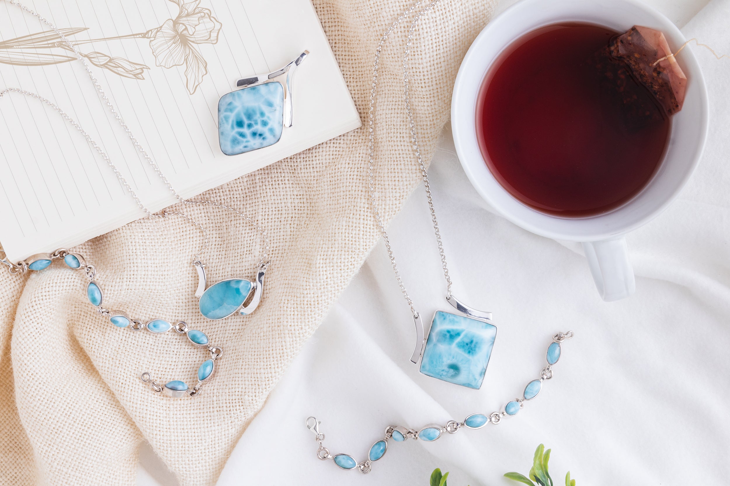 Larimar jewelry necklaces 