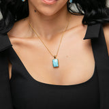 Larimar Gold Vermeil Pendant Eden
