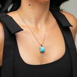Larimar Gold Vermeil Pendant Elise