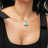 Larimar Gold Vermeil Pendant Ezra