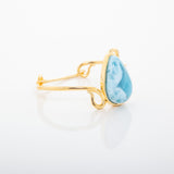 Larimar Gold Vermeil Cuff Maite