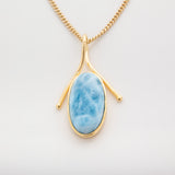 Larimar Vermeil Pendant Eileen