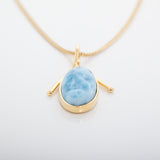 Larimar Vermeil Pendant Eileen