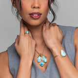 Larimar Gold Vermeil Cuff Maite