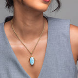 Larimar Vermeil Pendant Eileen