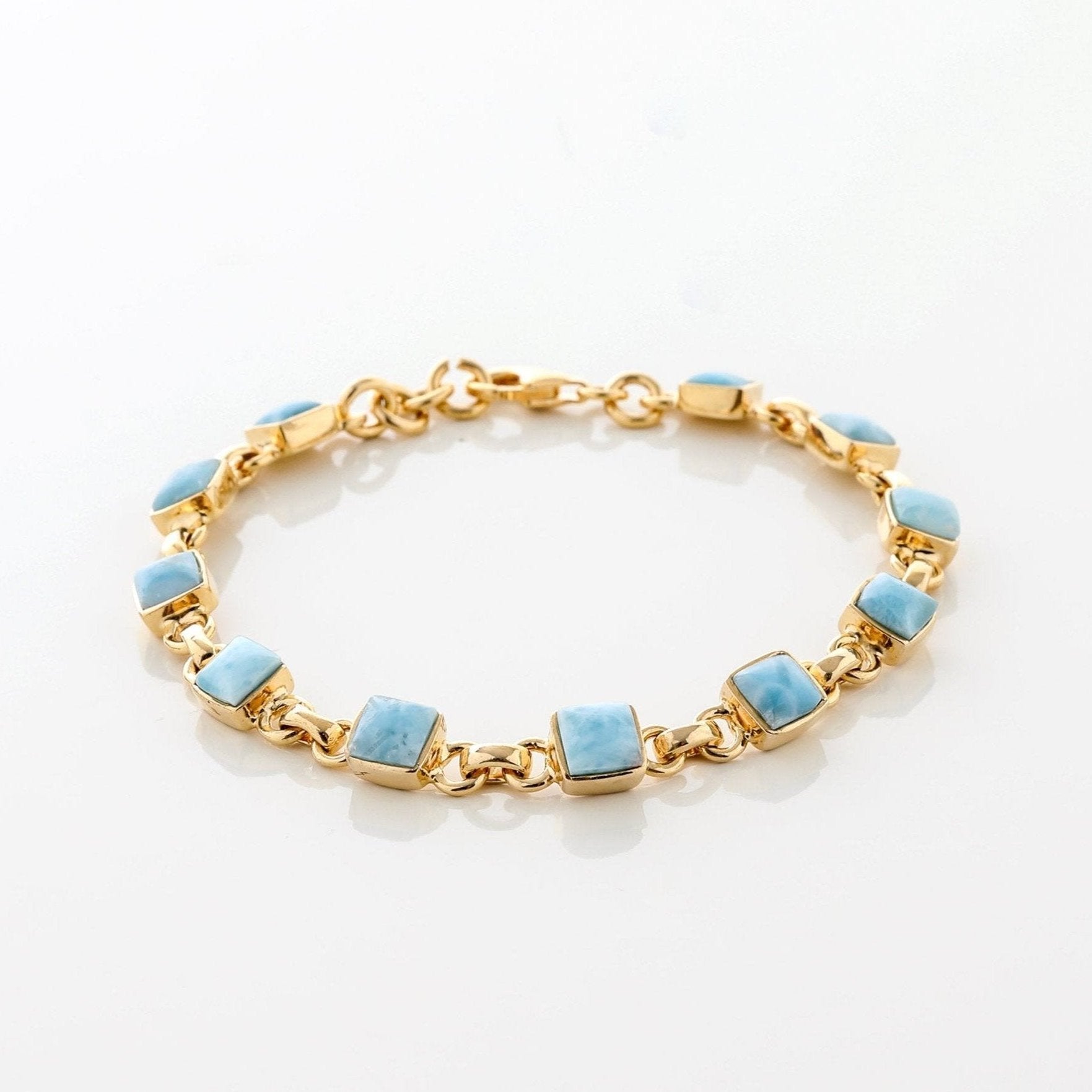 Gold Vermeil Larimar Serenade Bracelet | The Larimar Shop®