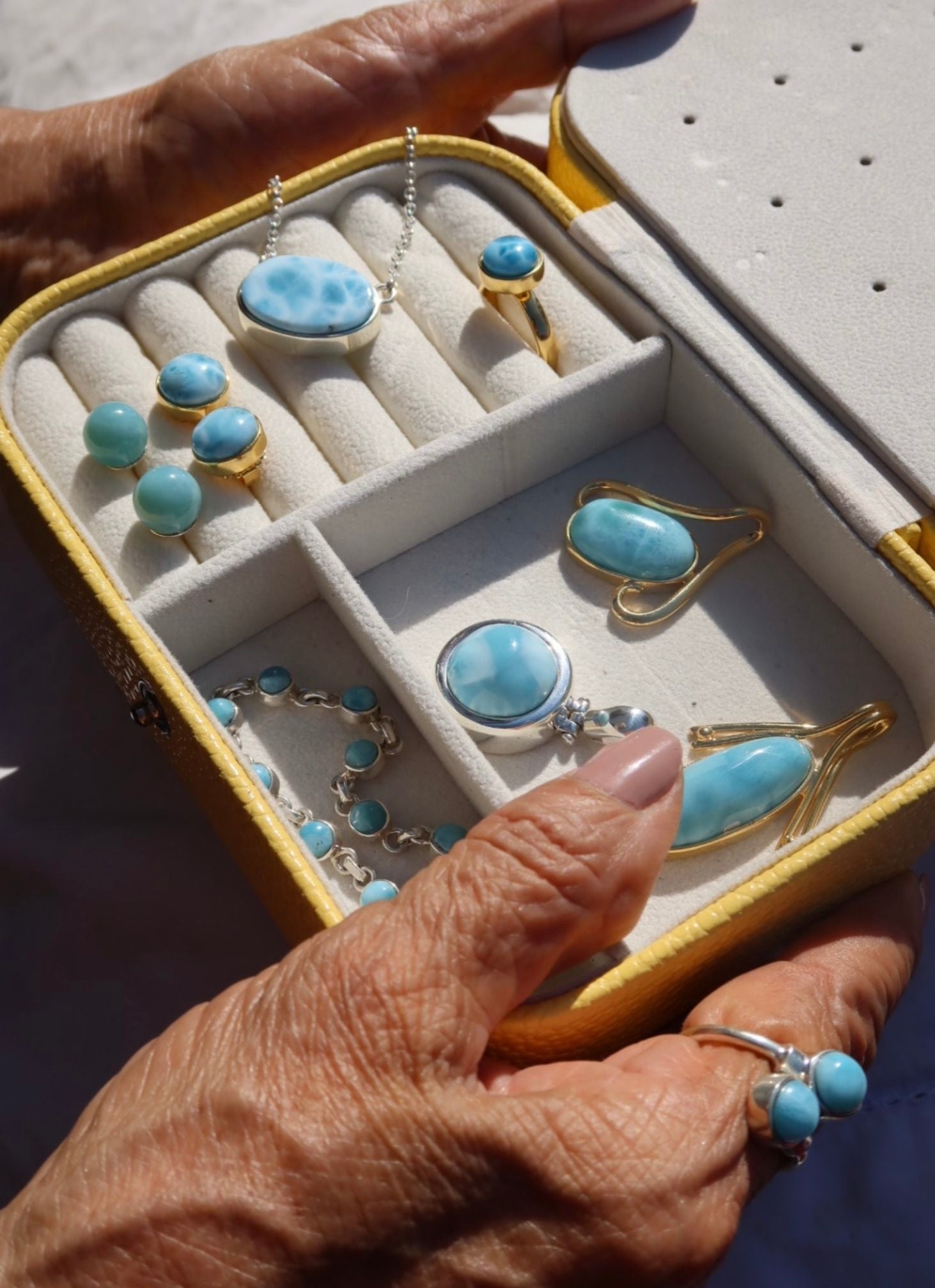 Shop forever favorites Larimar stone treasures for mother’s kind of love, how its different, how an aunt, a sister, your lifetime best friend can be or have played a mom roll in your life 