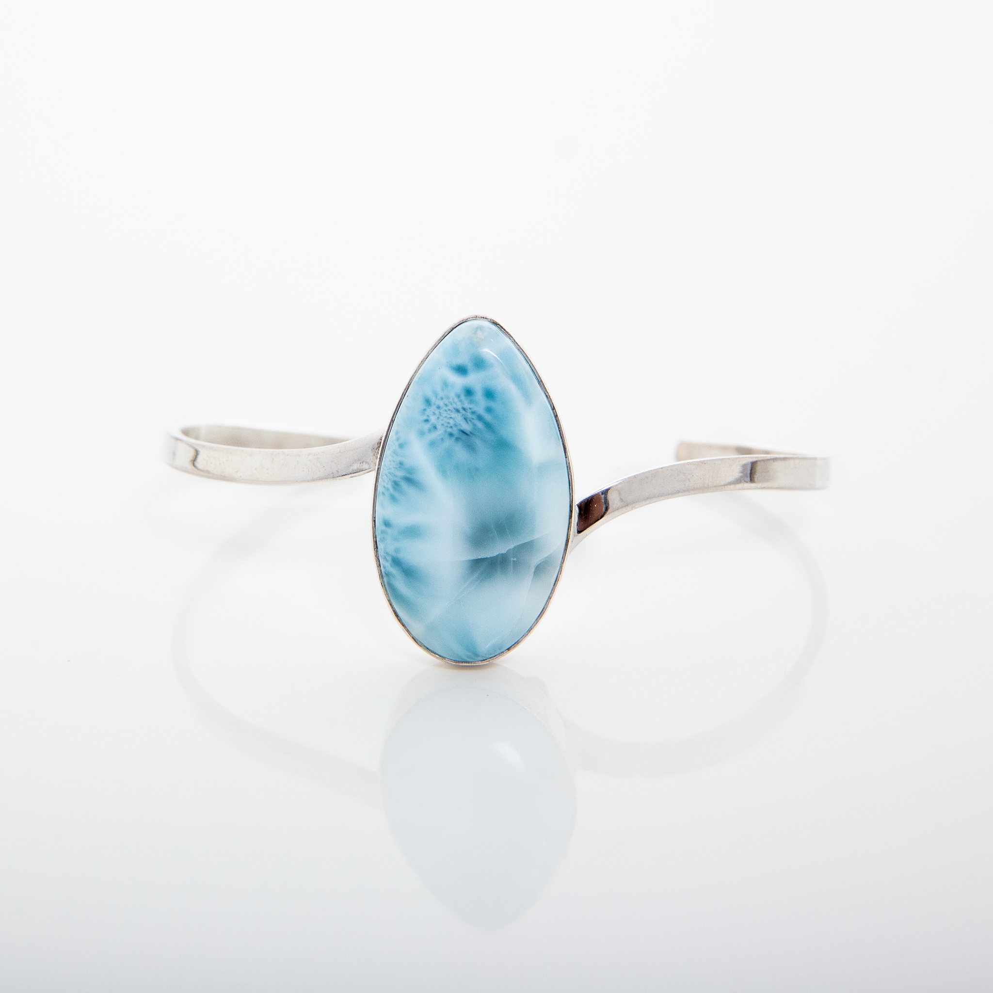 Larimar Cuff Bracelet Mirjan handcrafted by The Larimar Shop