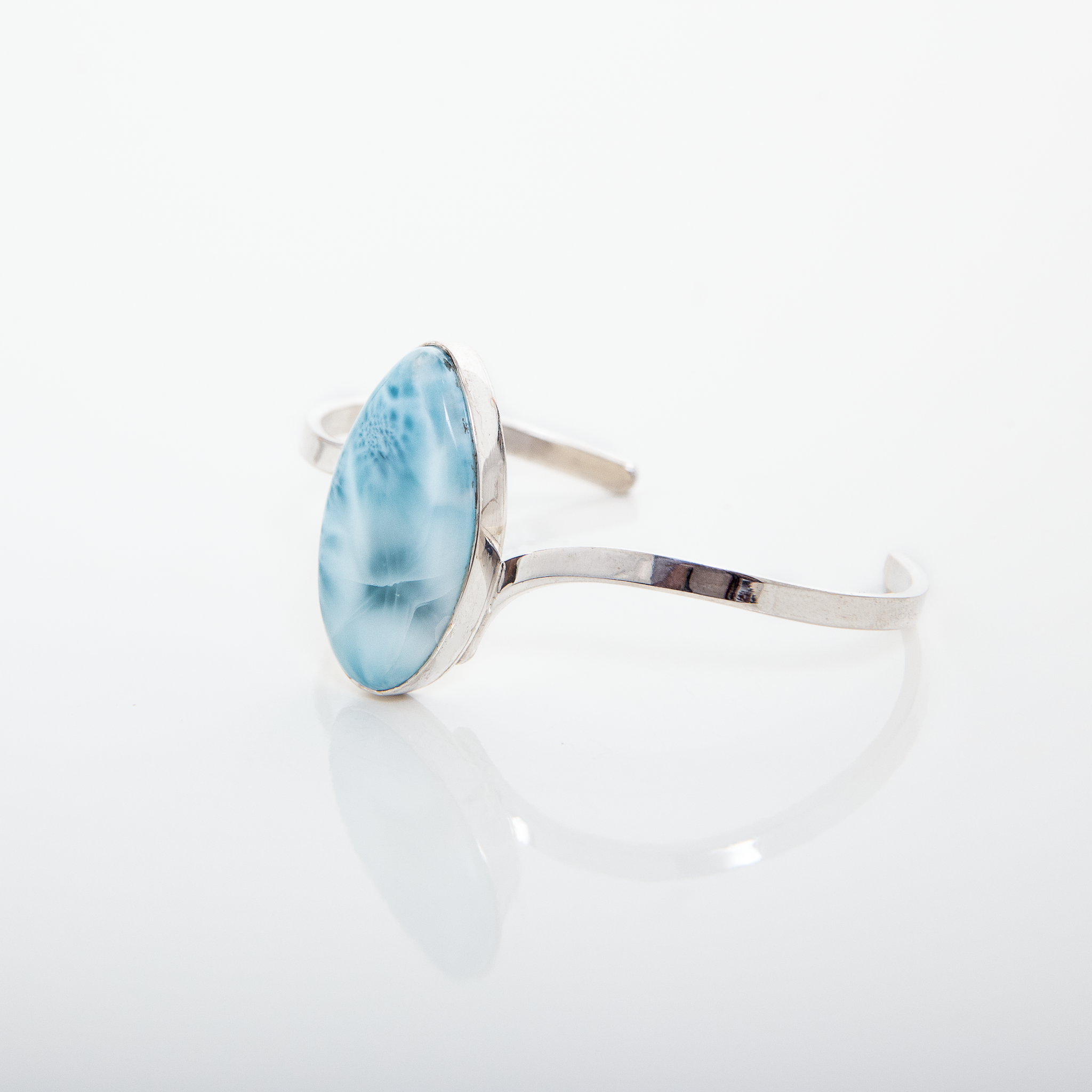 Larimar Cuff Bracelet Mirjan handcrafted by The Larimar Shop