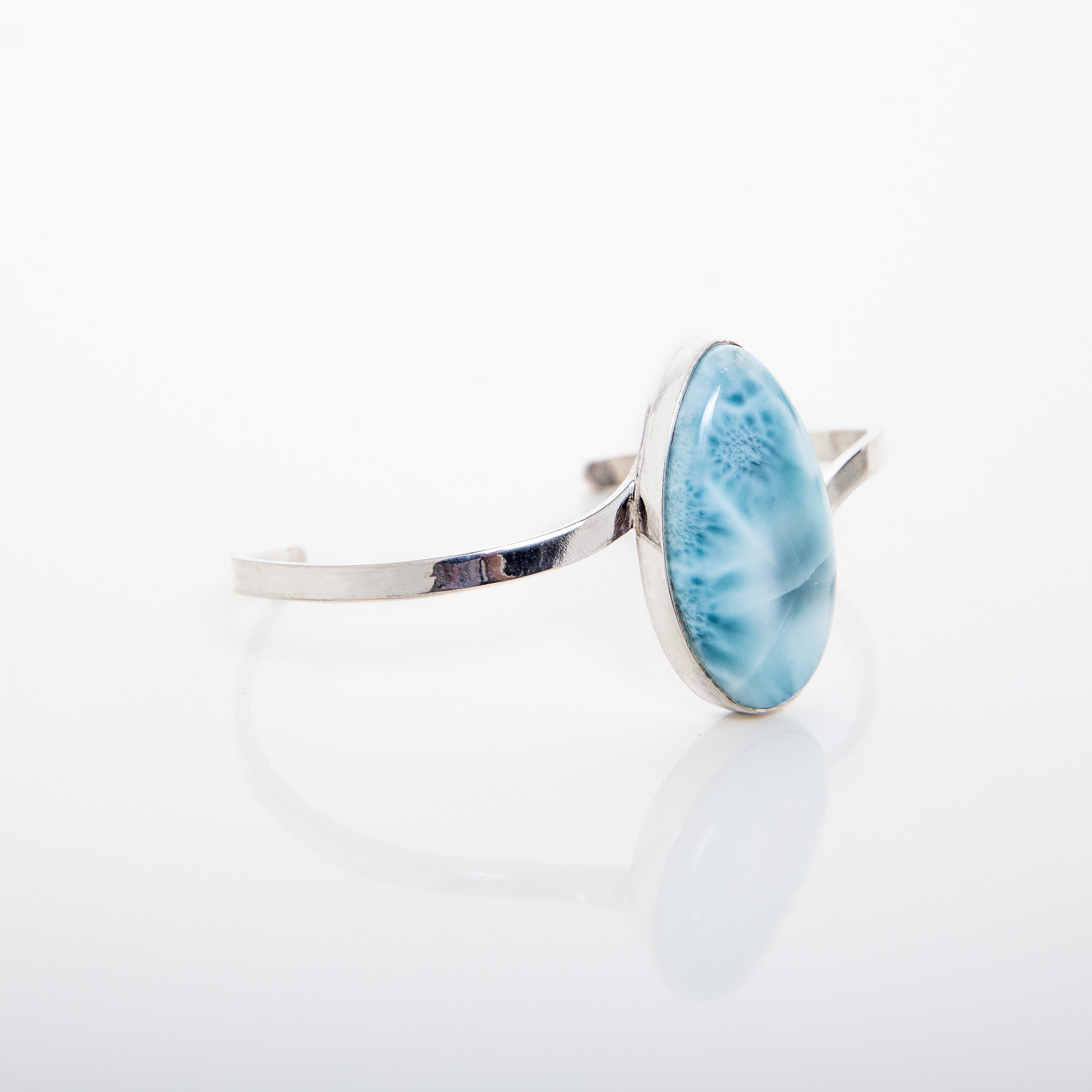 Larimar Cuff Bracelet Mirjan handcrafted by The Larimar Shop