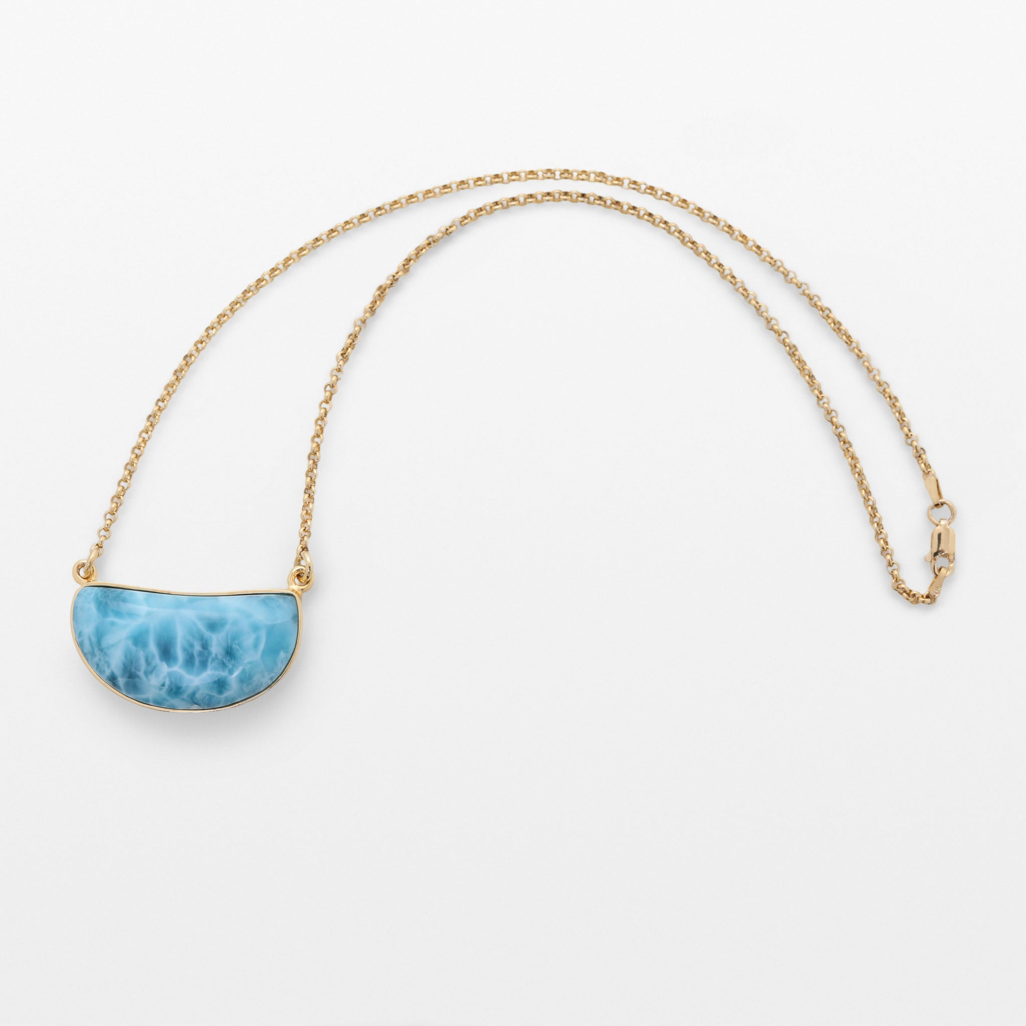 Gold Vermeil Larimar Necklace Isabelle