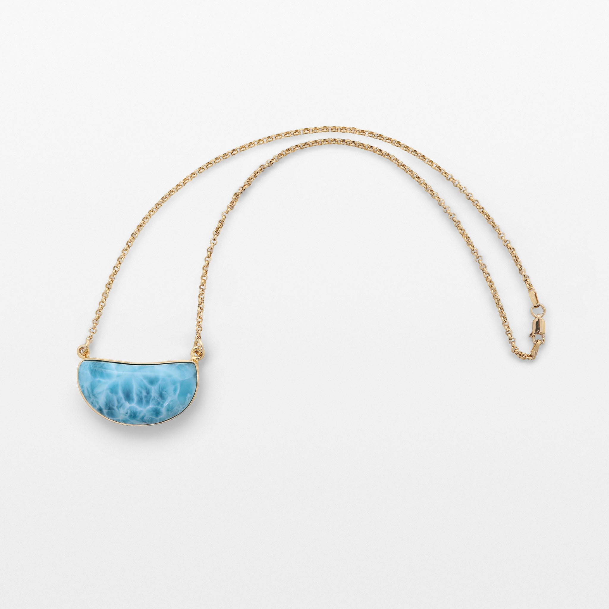 Gold Vermeil Larimar Necklace Isabelle