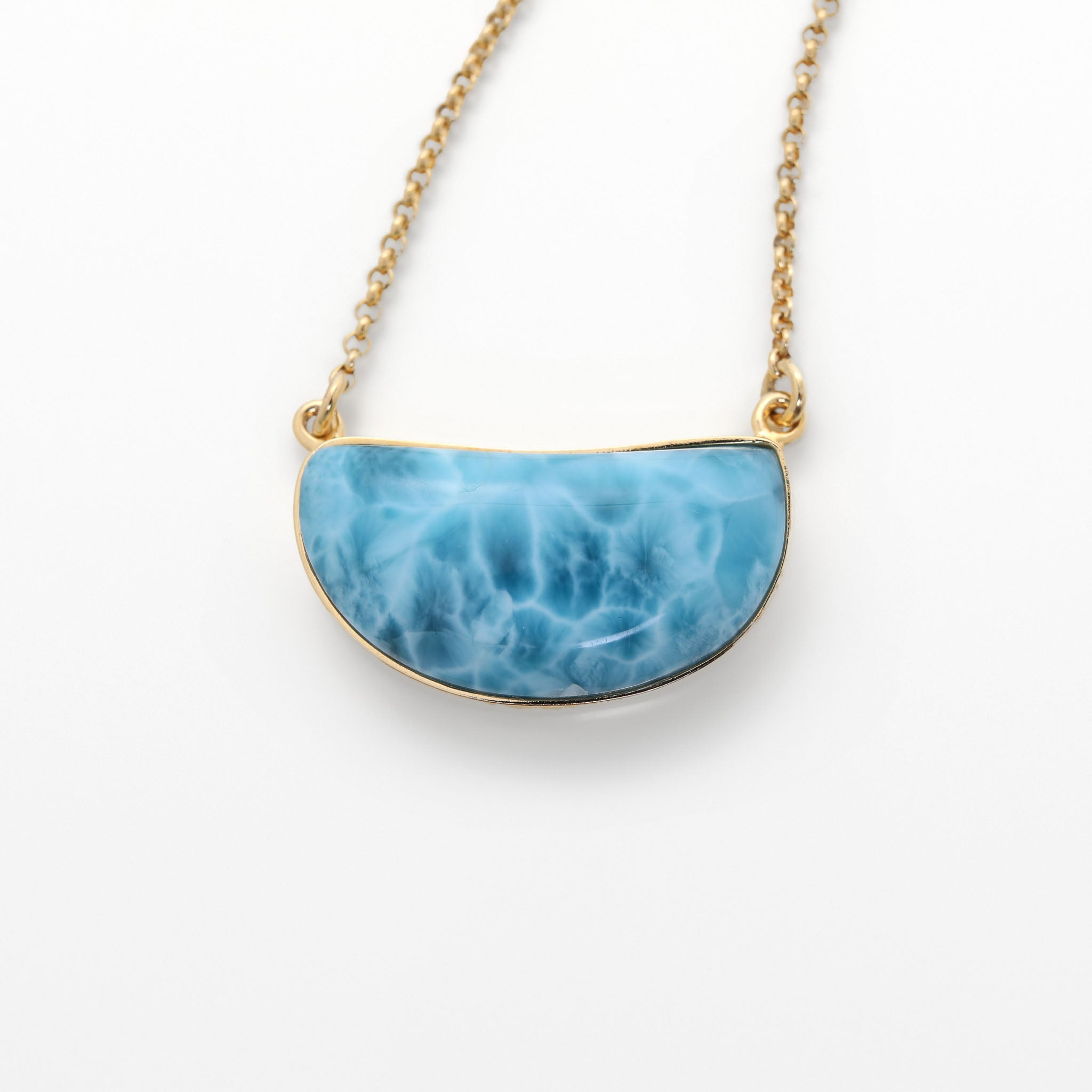 Gold Vermeil Larimar Necklace Isabelle