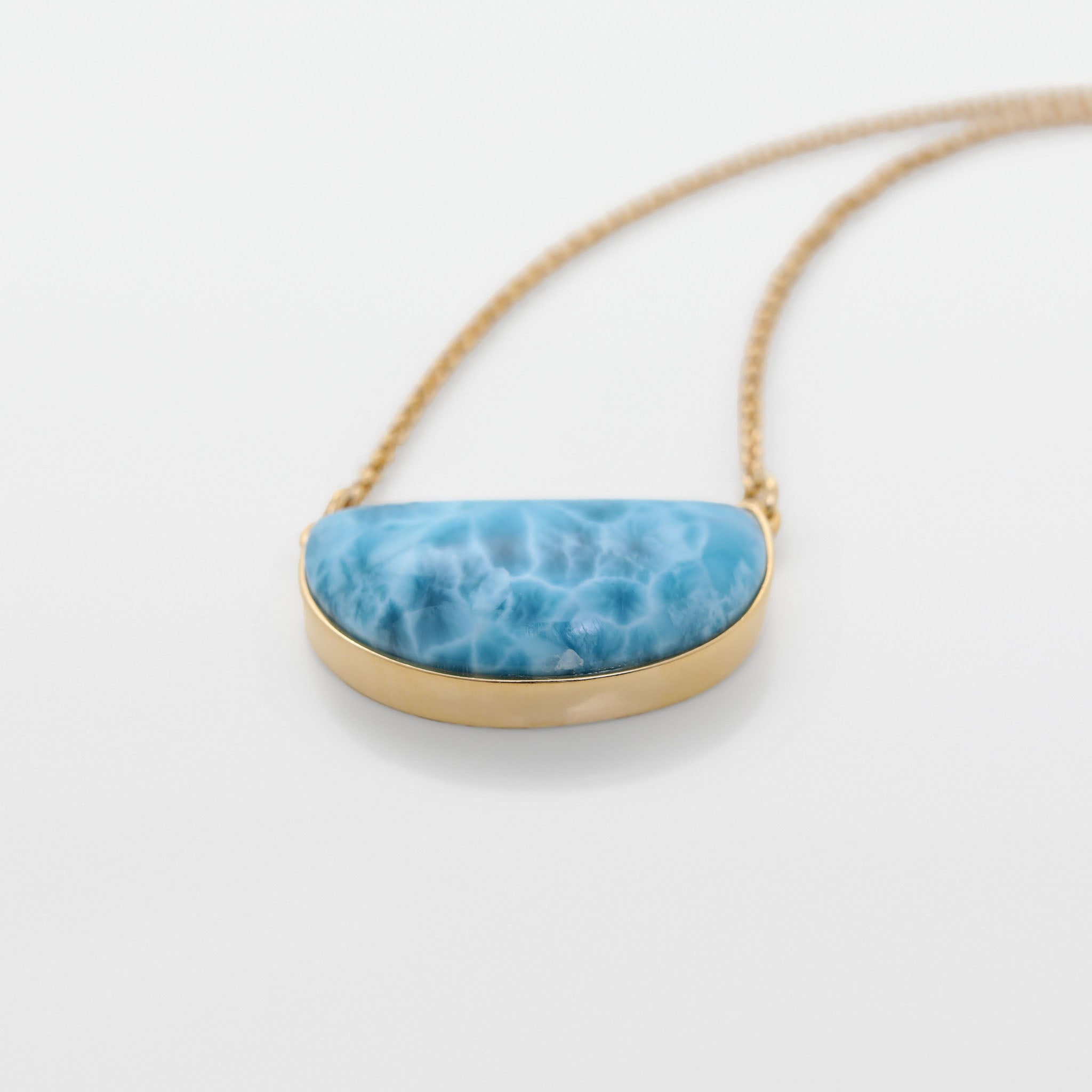 Gold Vermeil Larimar Necklace Isabelle
