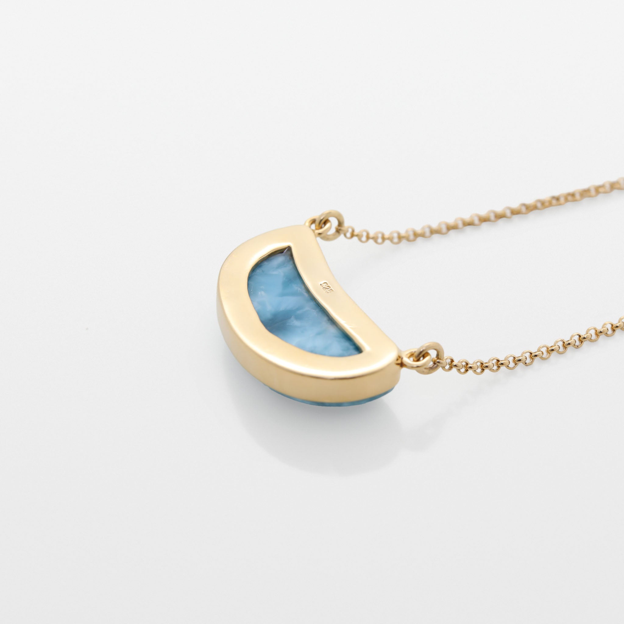 Gold Vermeil Larimar Necklace Isabelle