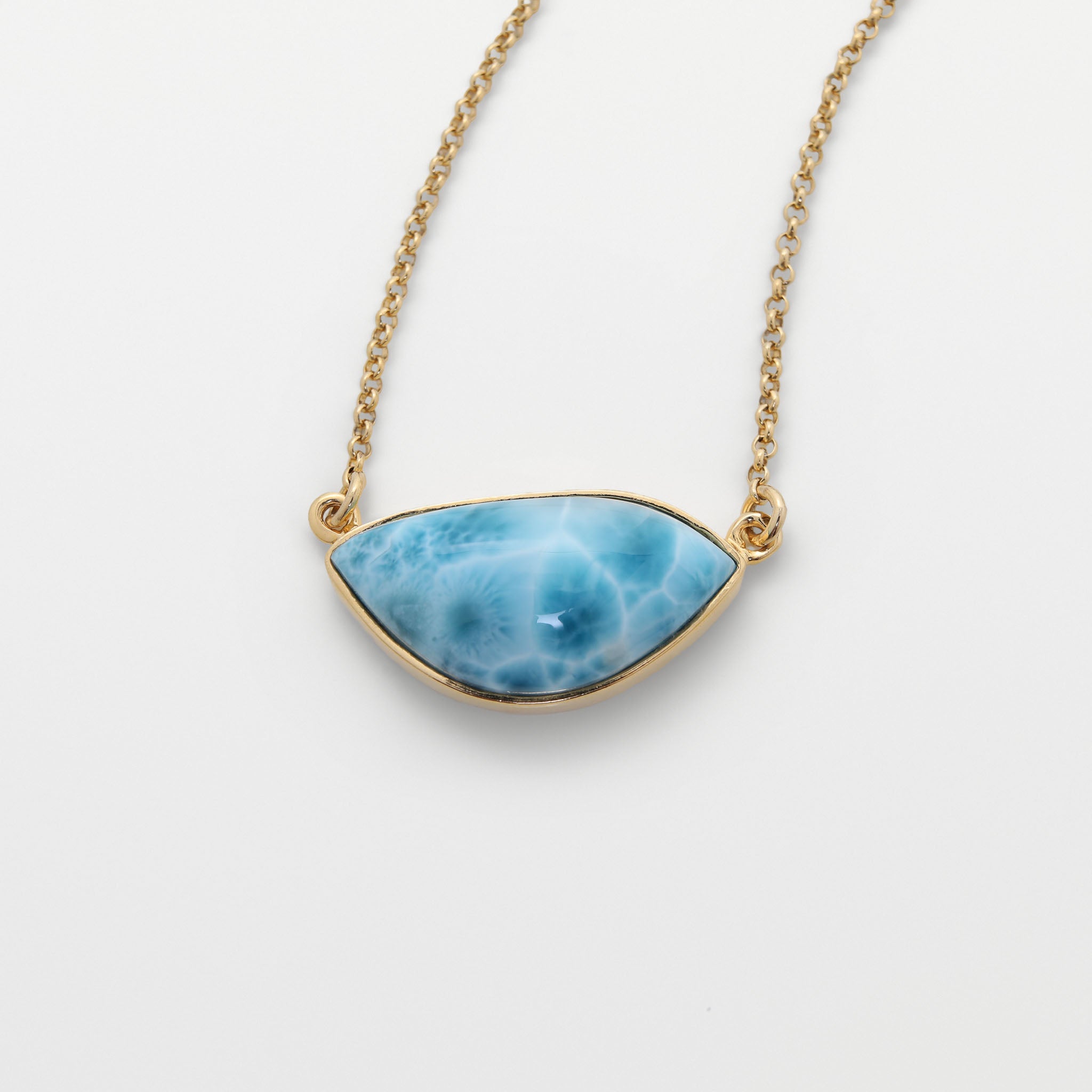 Gold Vermeil Larimar Necklace Iva