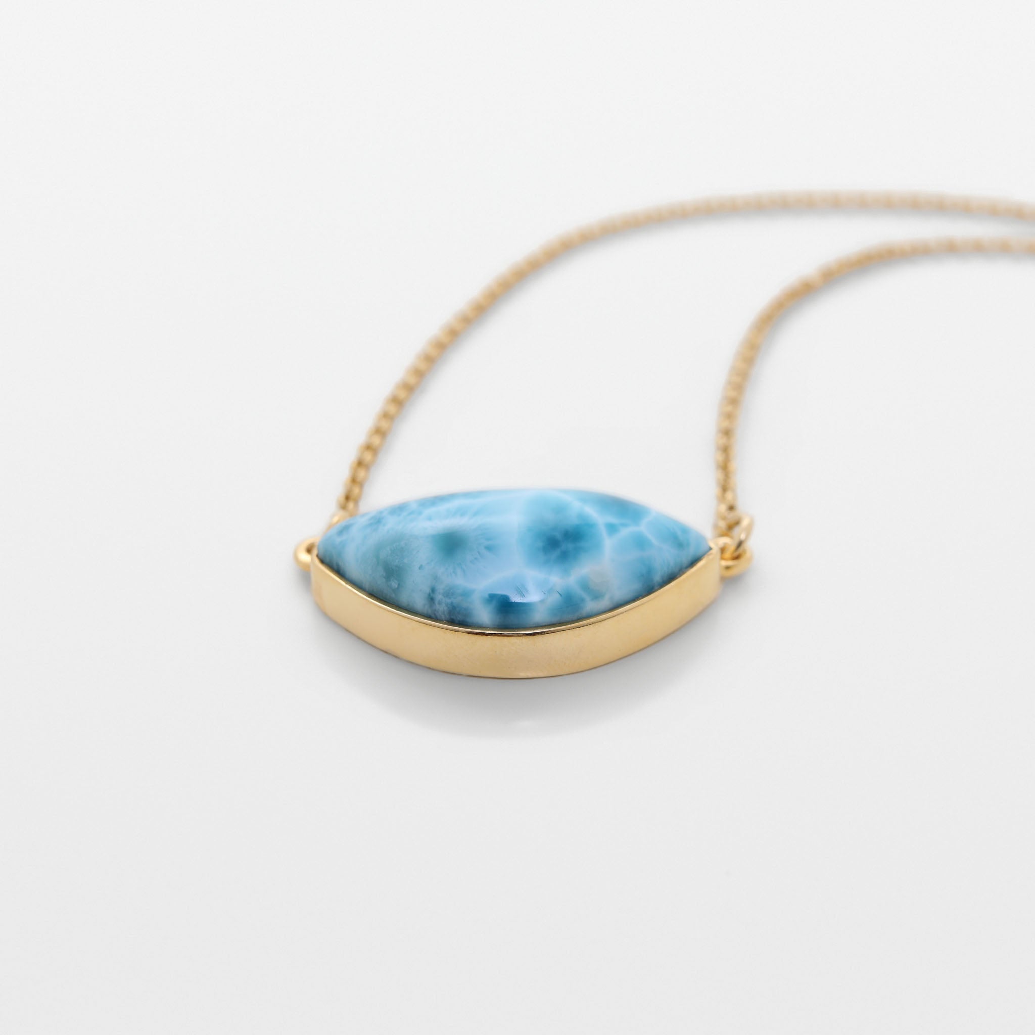 Gold Vermeil Larimar Necklace Iva