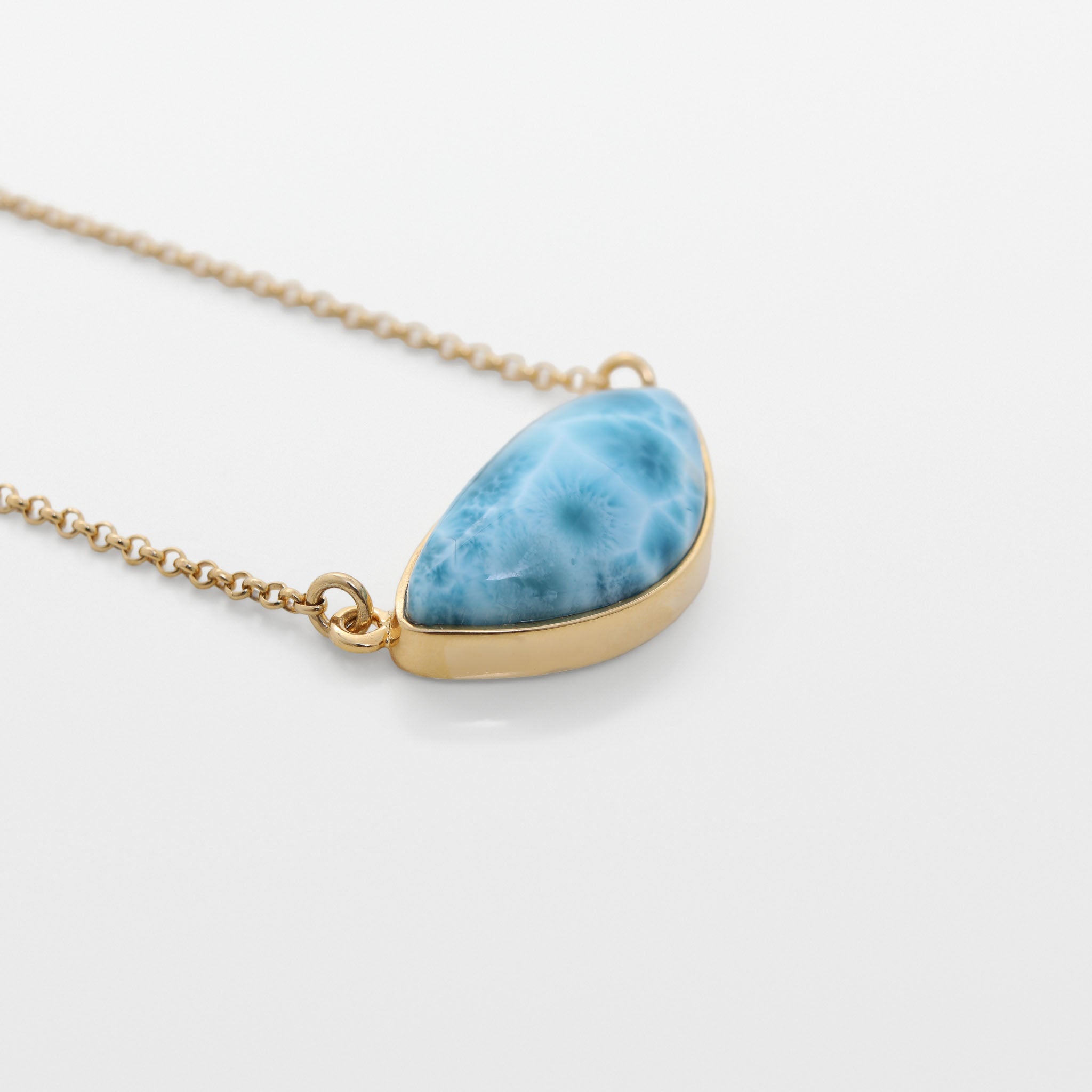 Gold Vermeil Larimar Necklace Iva