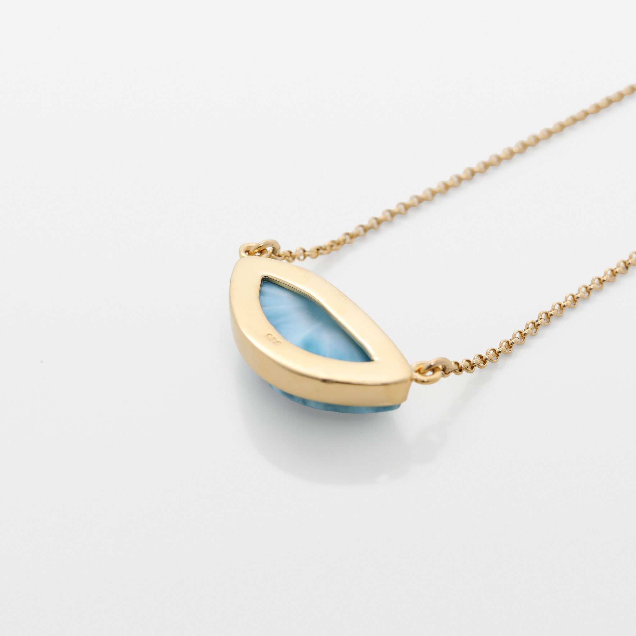 Gold Vermeil Larimar Necklace Iva
