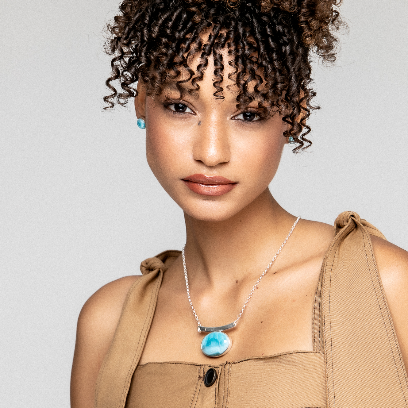 Larimar and Silver Necklace