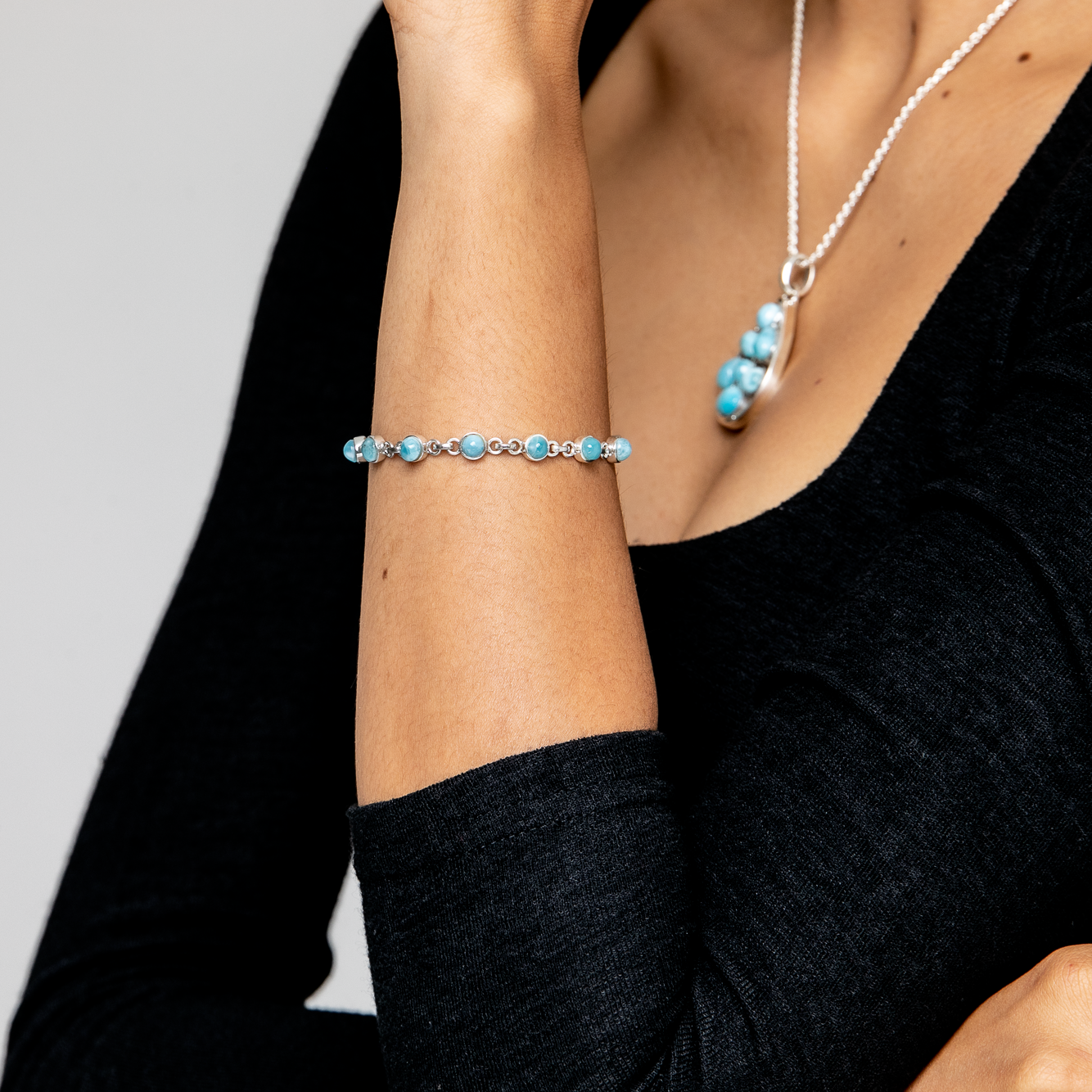 Larimar Margarita Bracelet