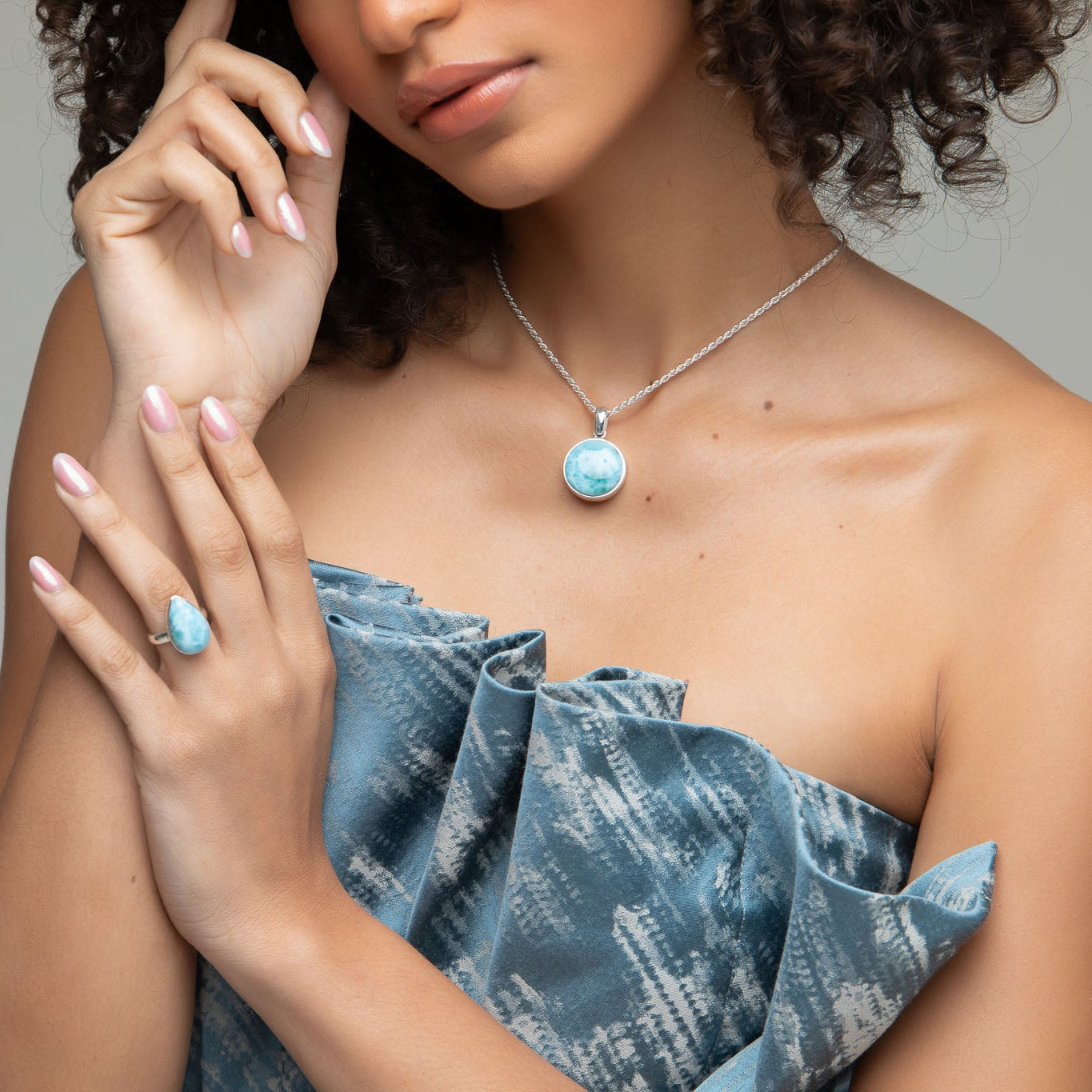 Larimar Pendant Frances
