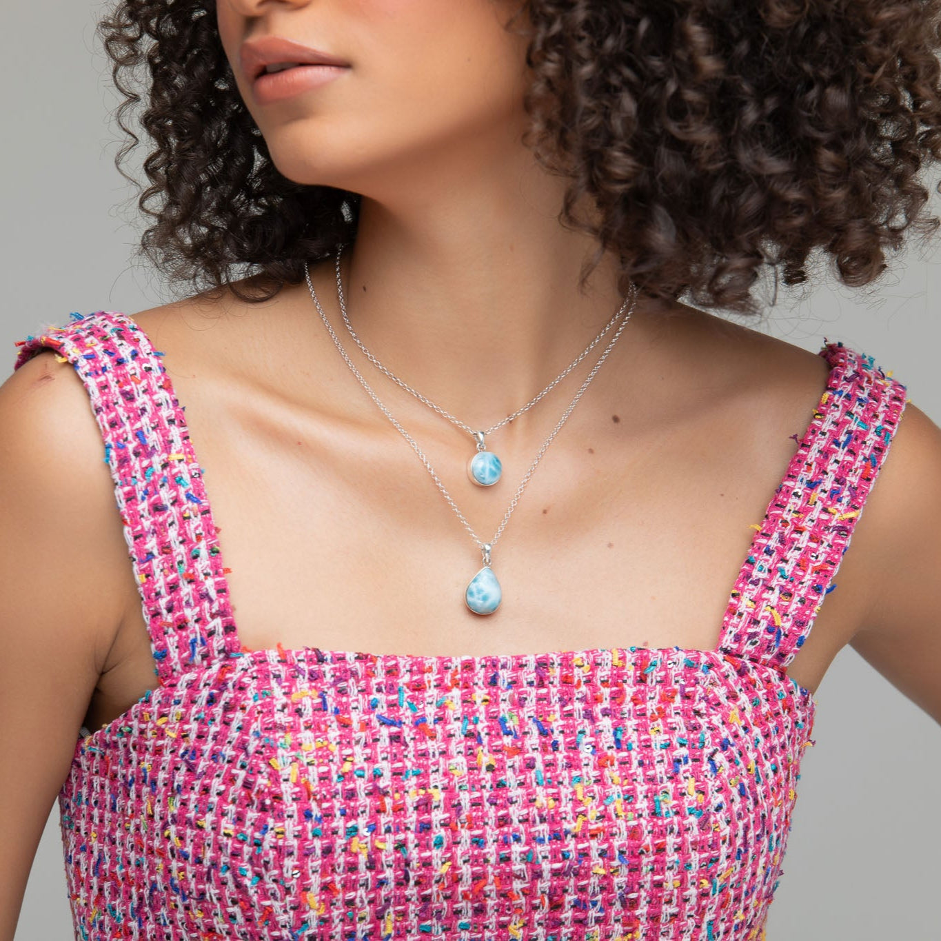 Larimar Duo Pendant Sara