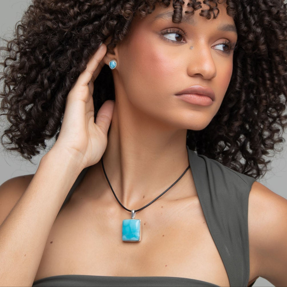 Larimar Pendant Amelia