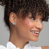 Larimar Studs Remi Square Petite