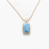 Larimar Gold Vermeil Pendant Emilia