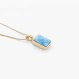 Larimar Gold Vermeil Pendant Emilia