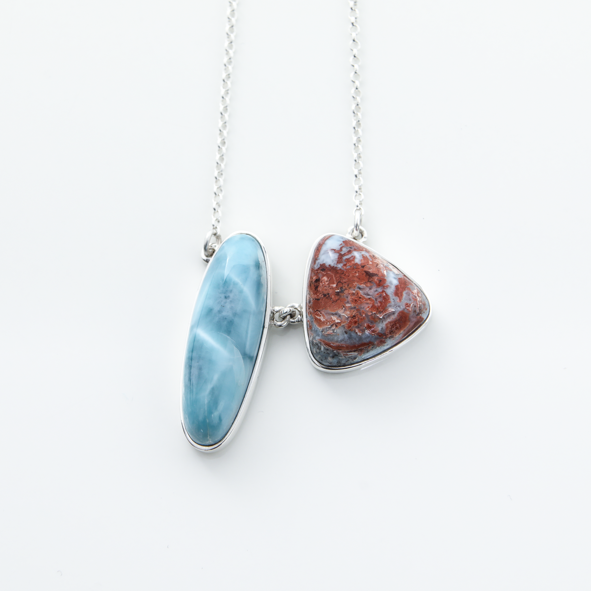 Red Larimar Specimen Necklace