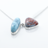 Red Larimar Specimen Necklace
