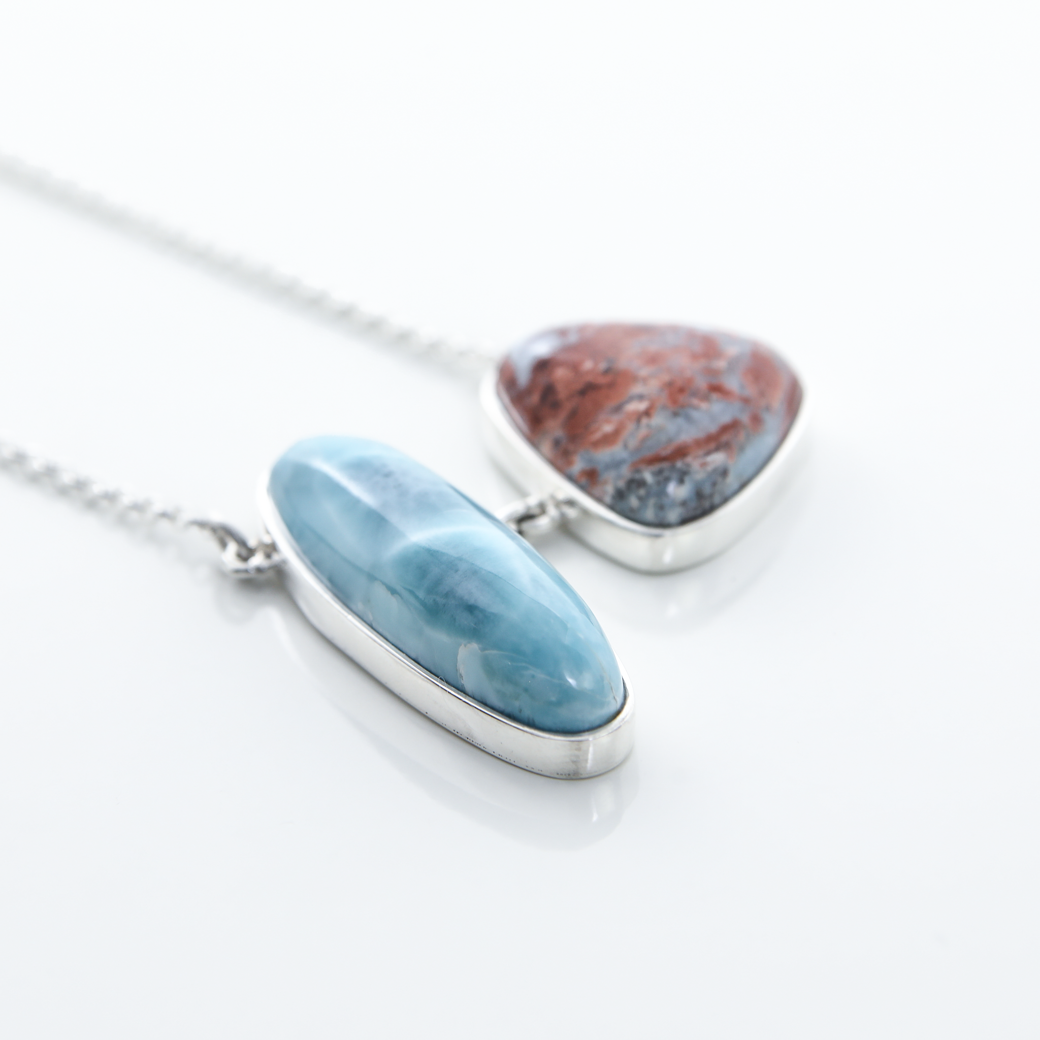 Red Larimar Specimen Necklace