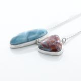 Red Larimar Specimen Necklace