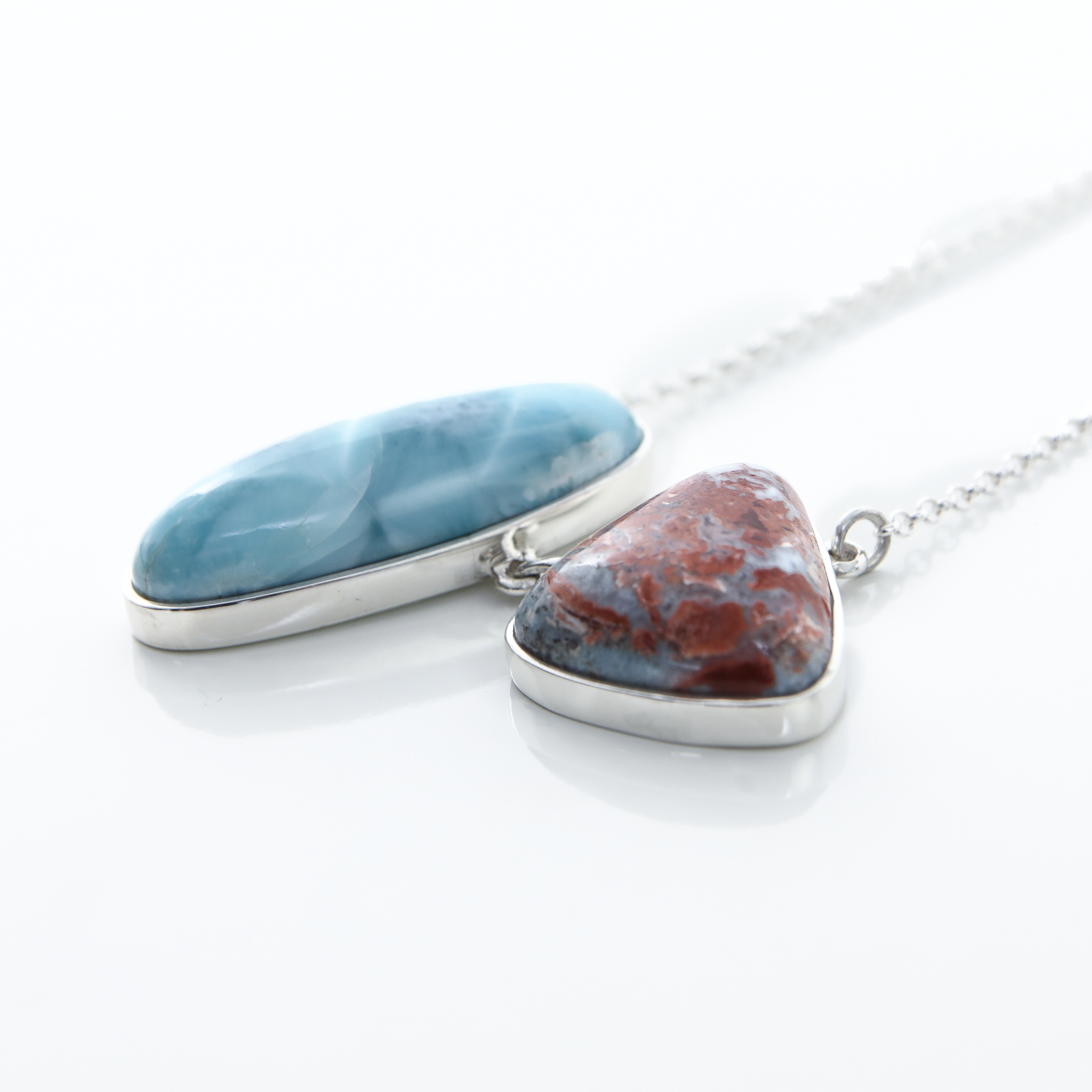 Red Larimar Specimen Necklace