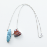 Red Larimar Specimen Necklace