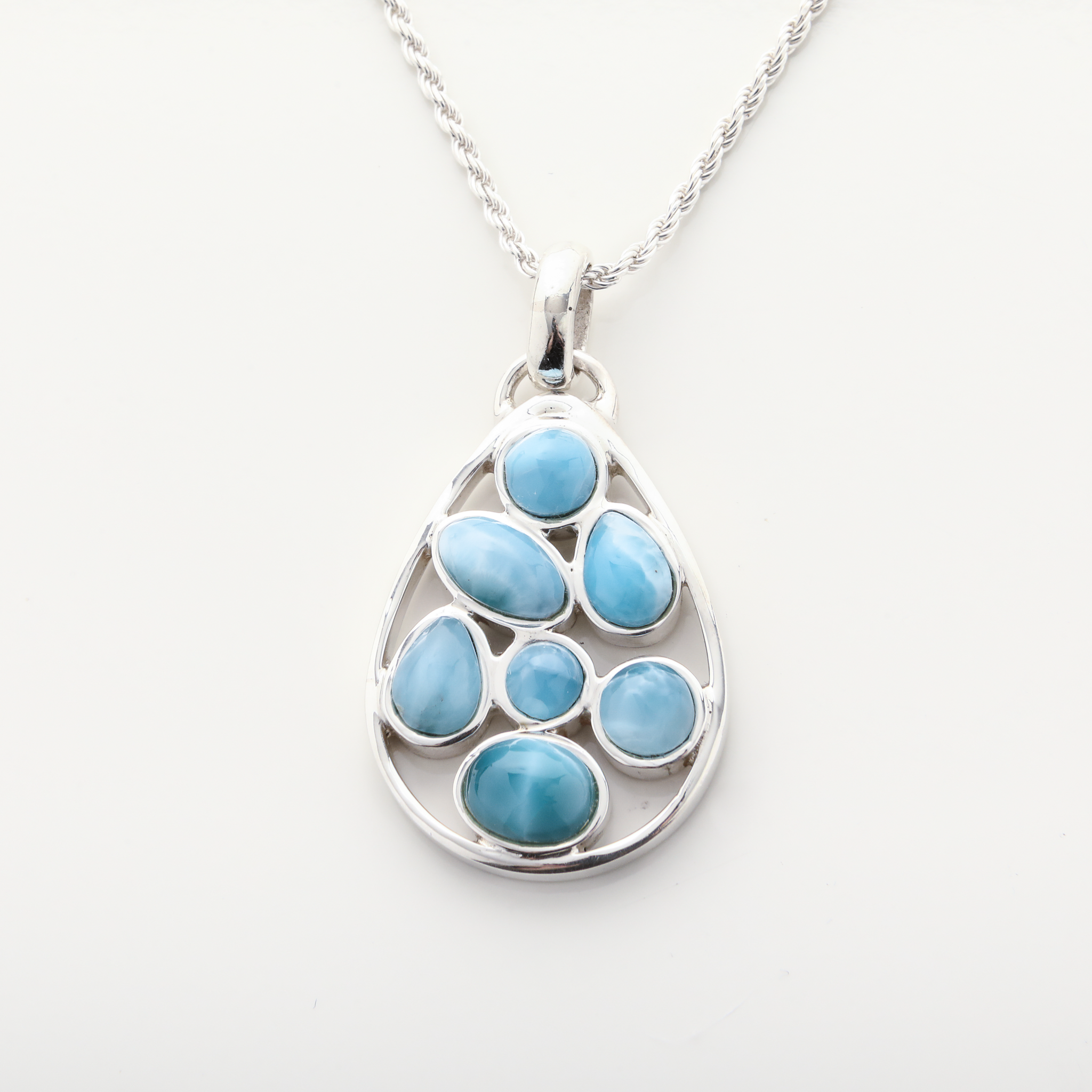 Larimar Milagros Pendant