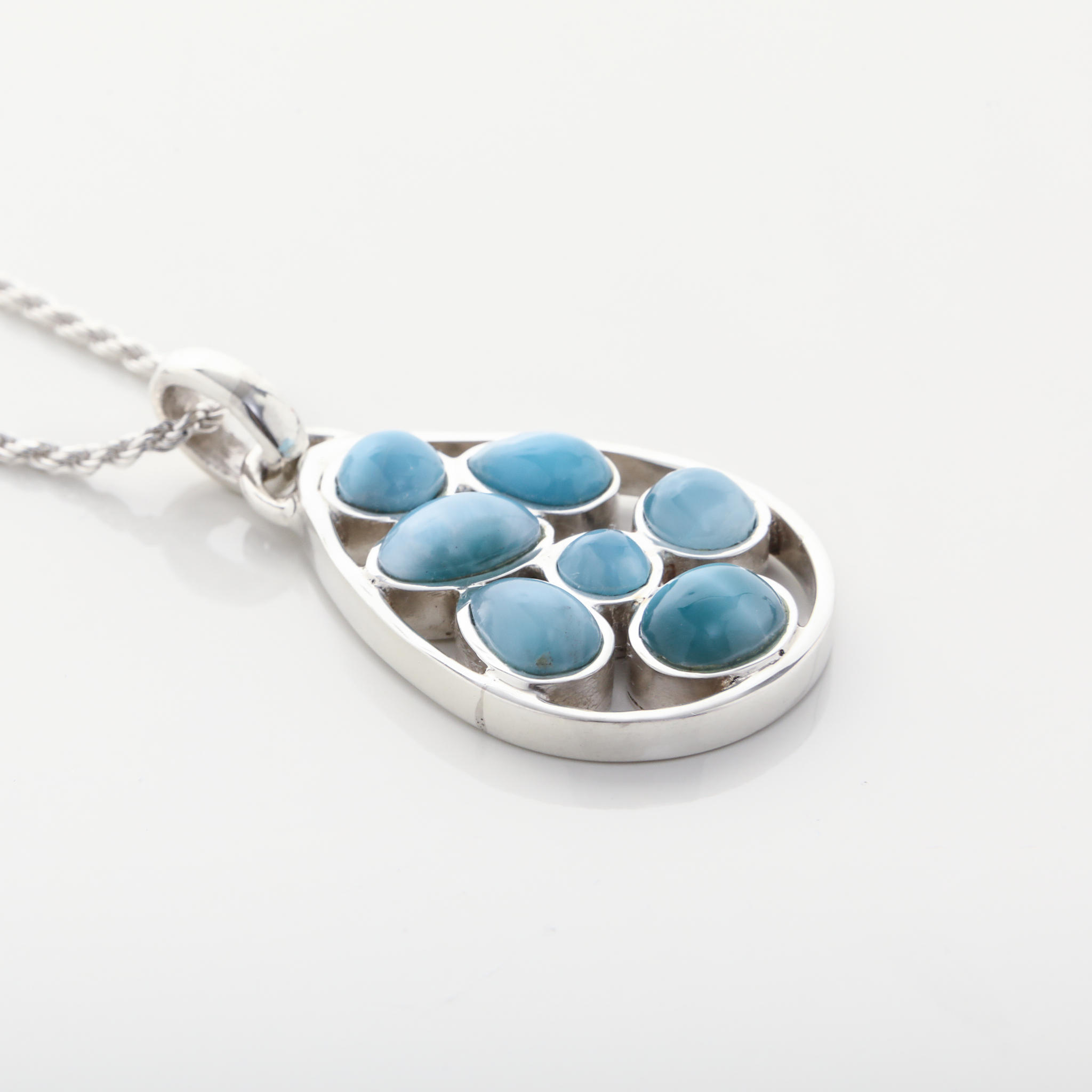 Larimar Milagros Pendant