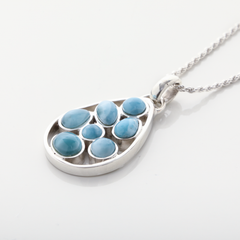 Larimar Milagros Pendant