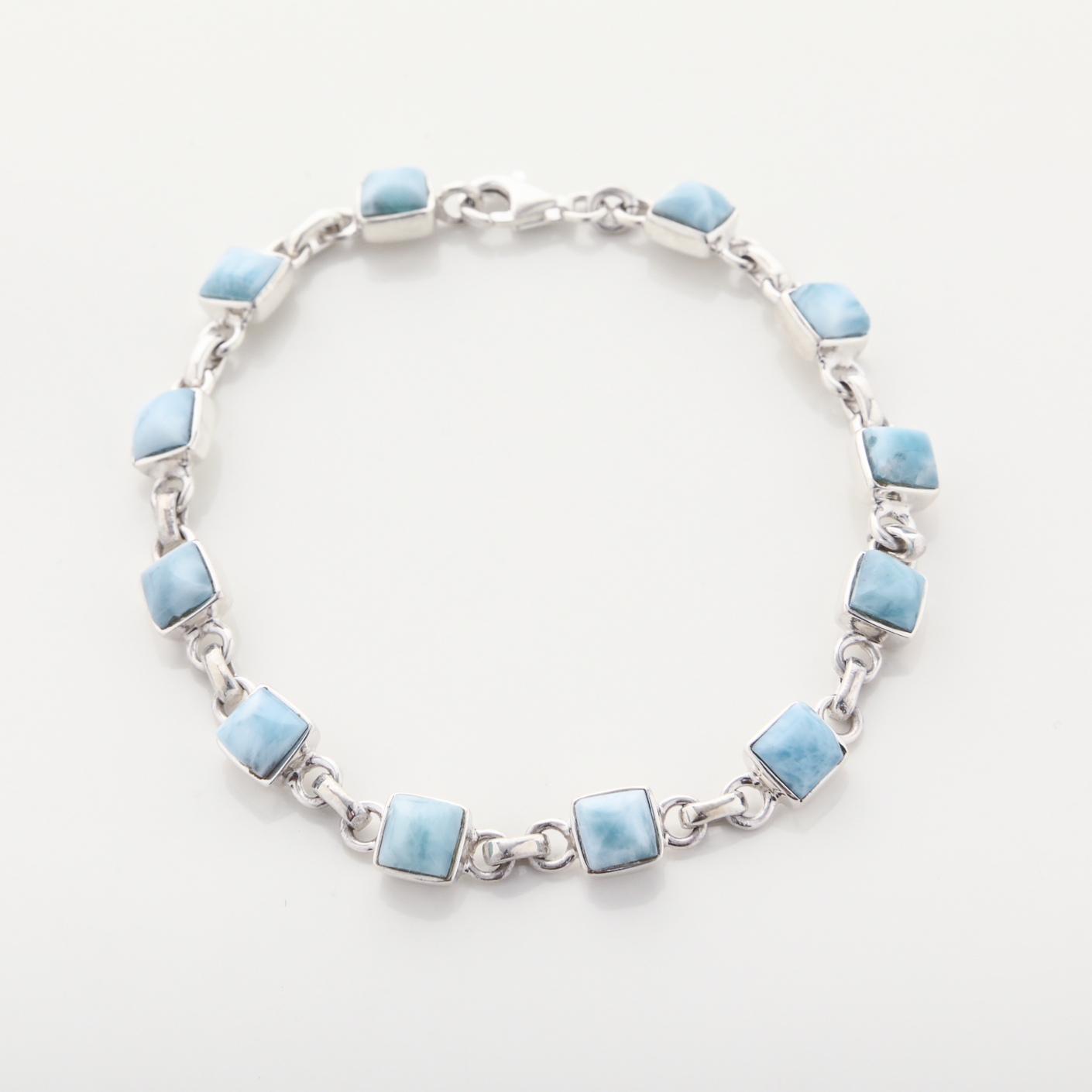 Larimar And Silver Bracelet