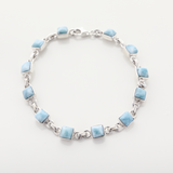 Larimar And Silver Bracelet