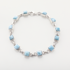 Larimar And Silver Bracelet