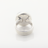 Cow Horn and Larimar Ring