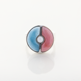Larimar and Pink Conch Ring