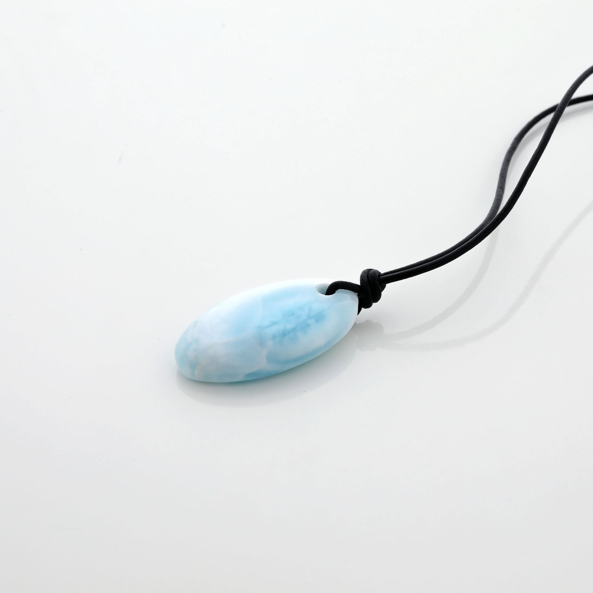 Larimar Leather Necklace Joseph