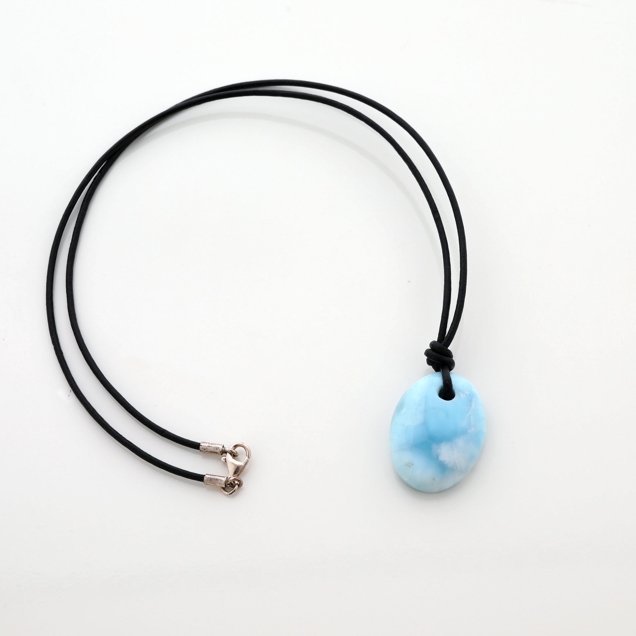 Larimar Leather Necklace Jason
