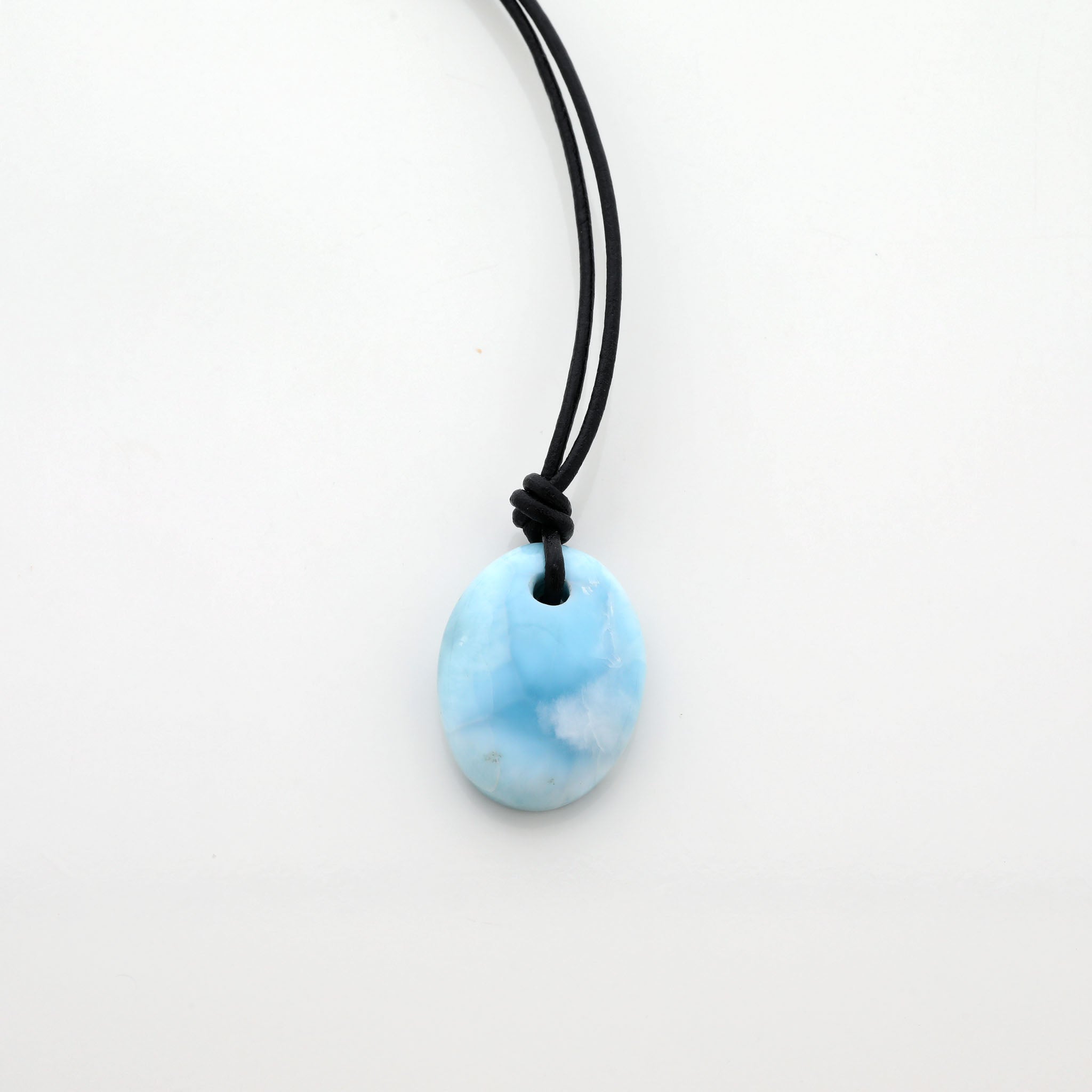 Larimar Leather Necklace Jason