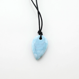 Larimar Men Leather Necklace