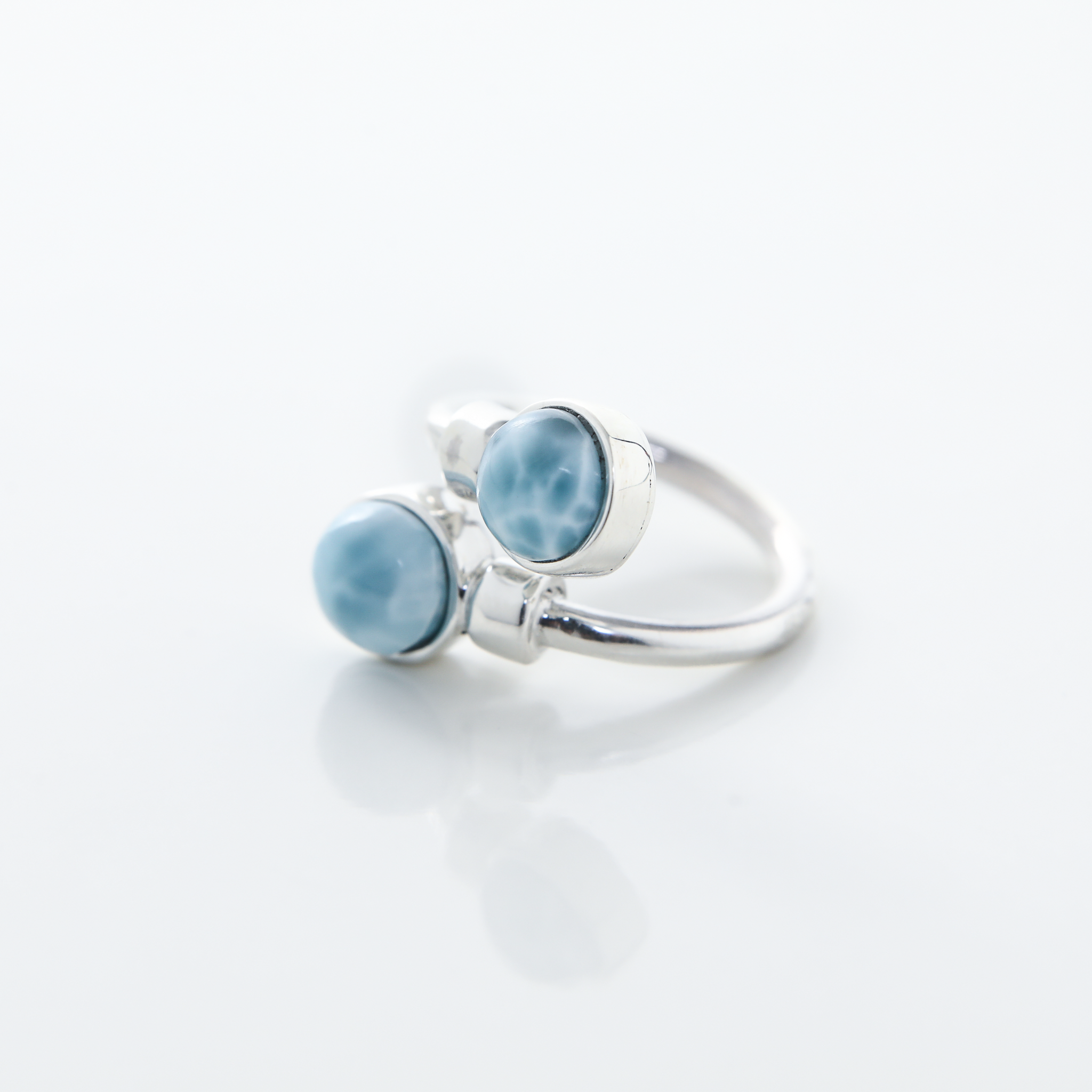Larimar and Silver Ring